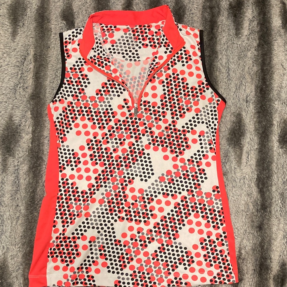 Tail Women's Red and Black Polka Dot Tank Top